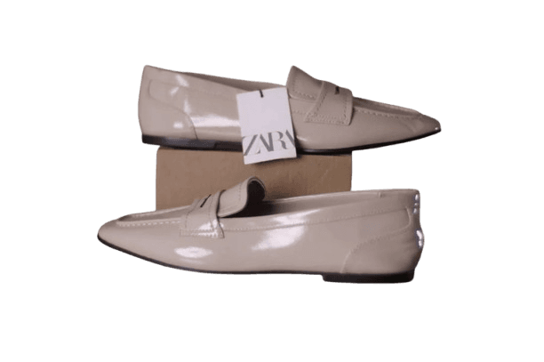 ZARA 40 CHAUSSURE BASSE MAUCASSIN BEIGE
