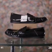 ZARA 41 CHAUSSURE BASSE MAUCASSIN NOIR