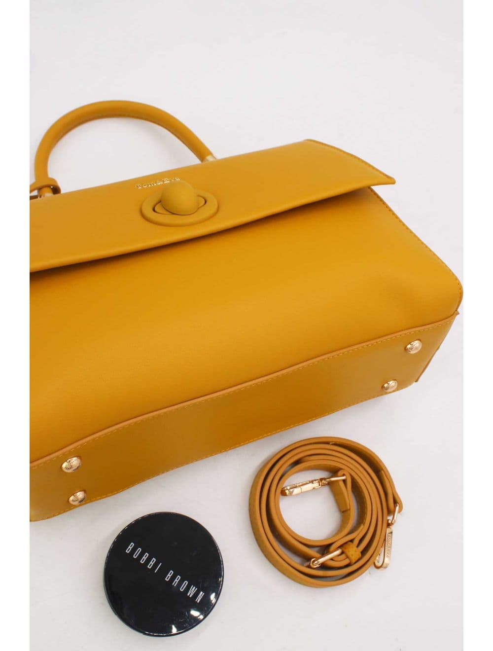 Sac à Main Style Vintage Avec Pendentif 23B-5764P-Jaune — vue 4