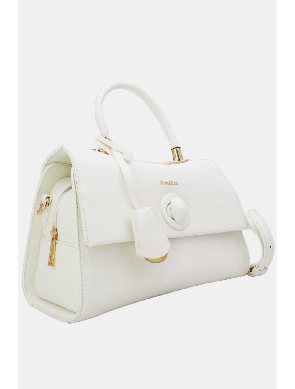 Sac à Main Style Vintage Avec Pendentif 23B-5764P-Blanc — vue 2