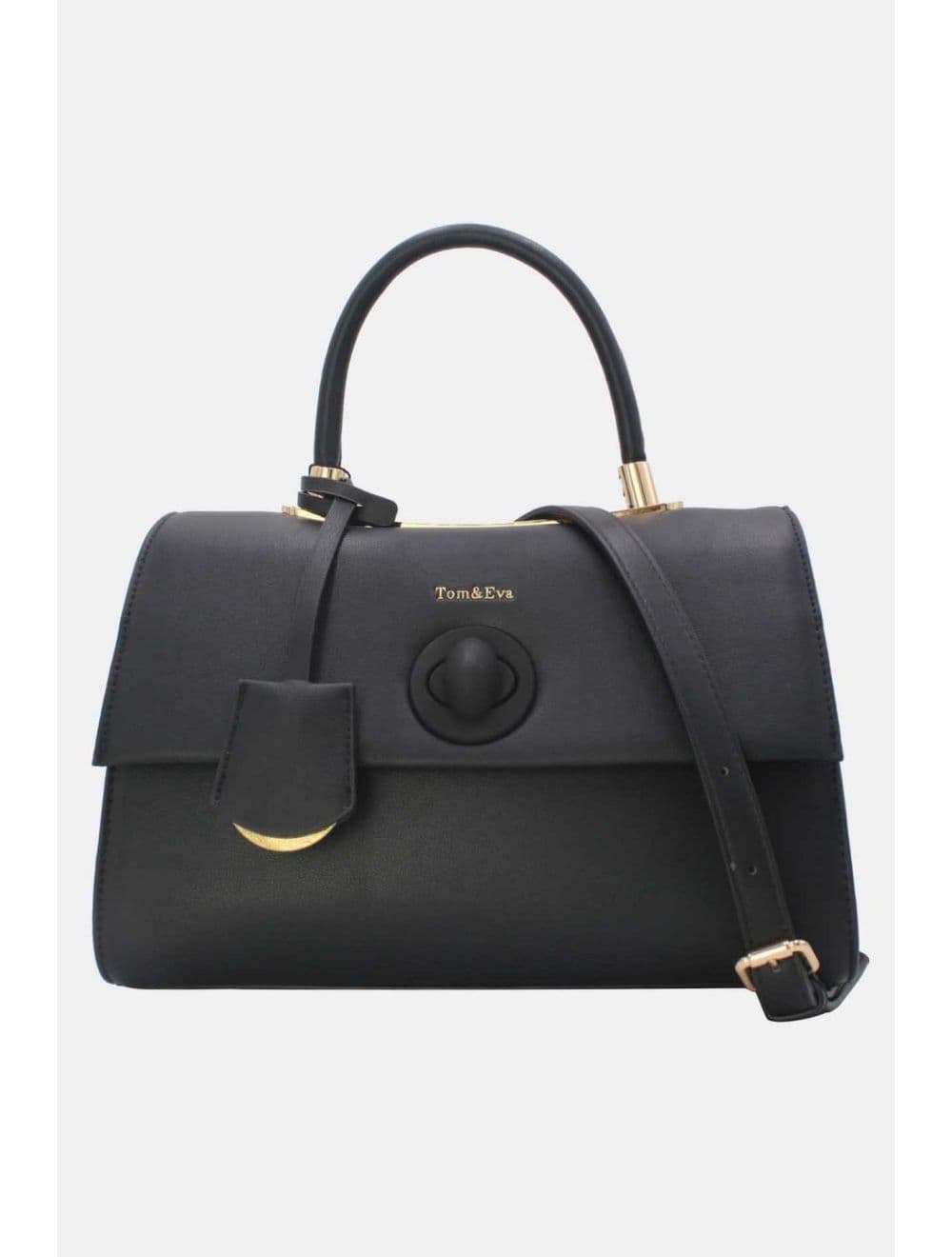 Sac à Main Style Vintage Avec Pendentif 23B-5764P-Noir