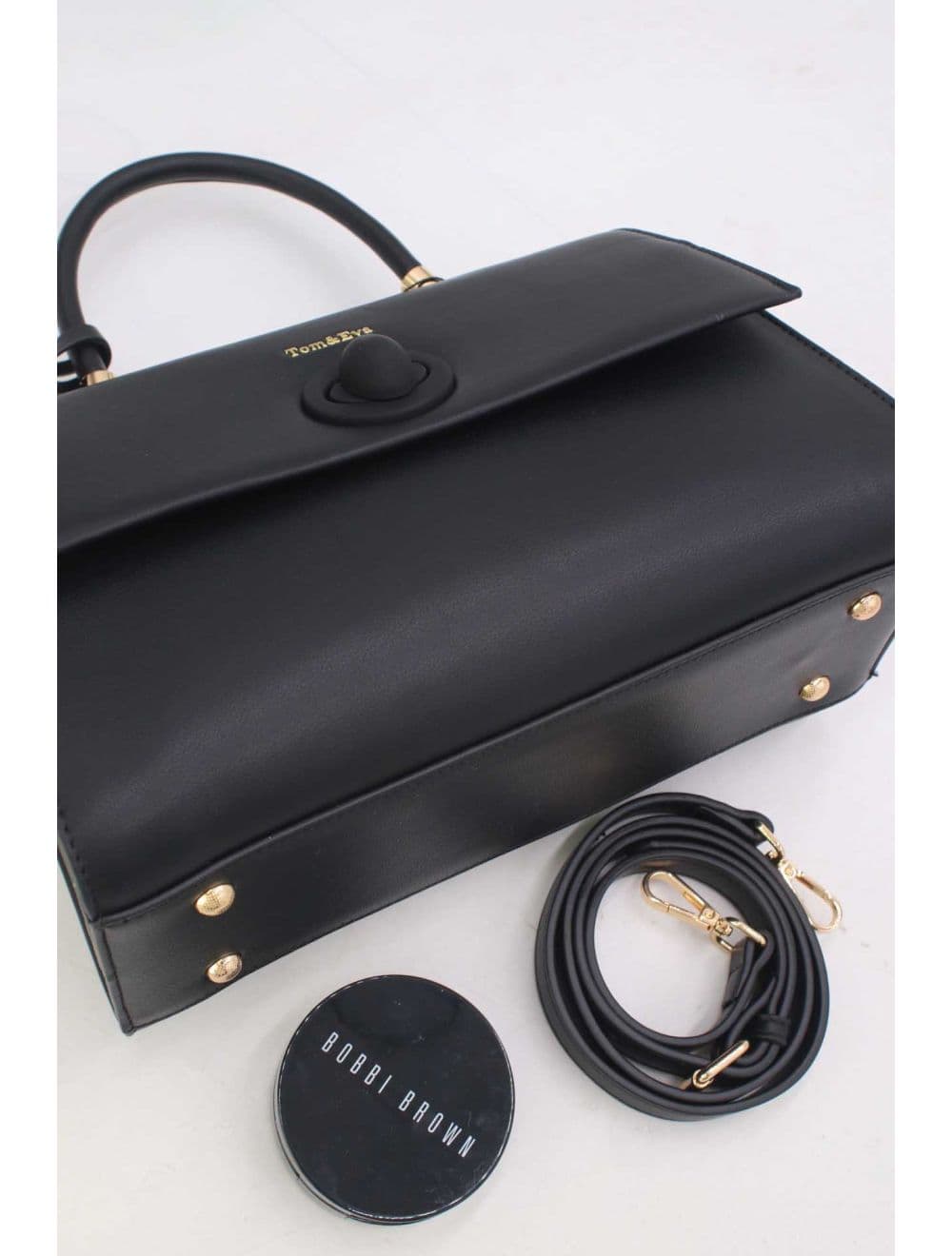 Sac à Main Style Vintage Avec Pendentif 23B-5764P-Noir — vue 4