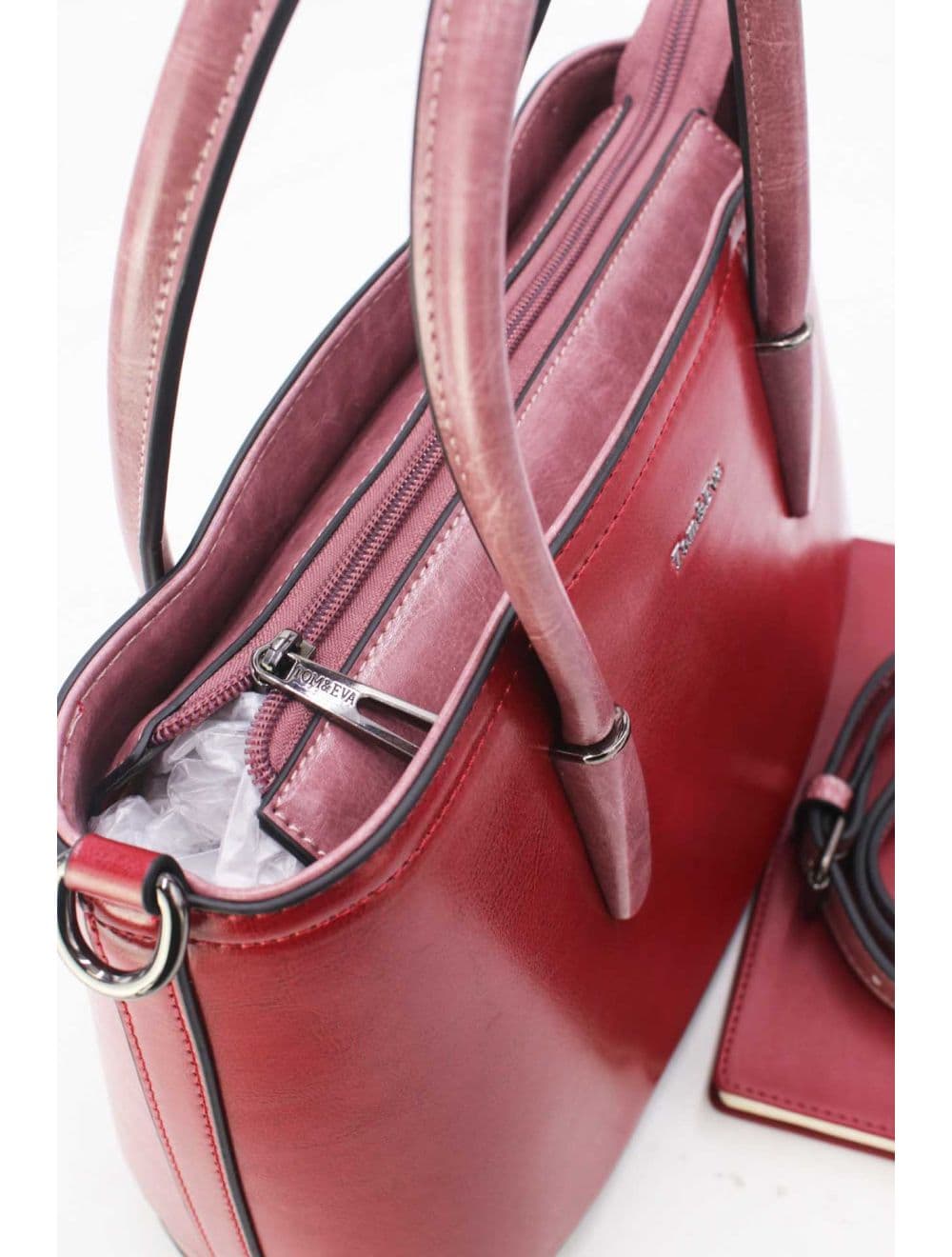 Petit Sac à Main Effet Cuir 25B-6428-D.Red/Pink — vue 5