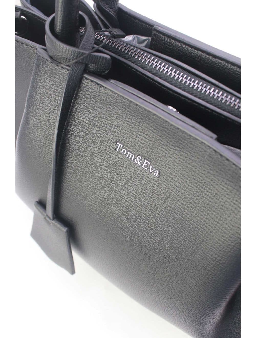 Sac à Main Effet Cuir 25B-6375-Noir — vue 5