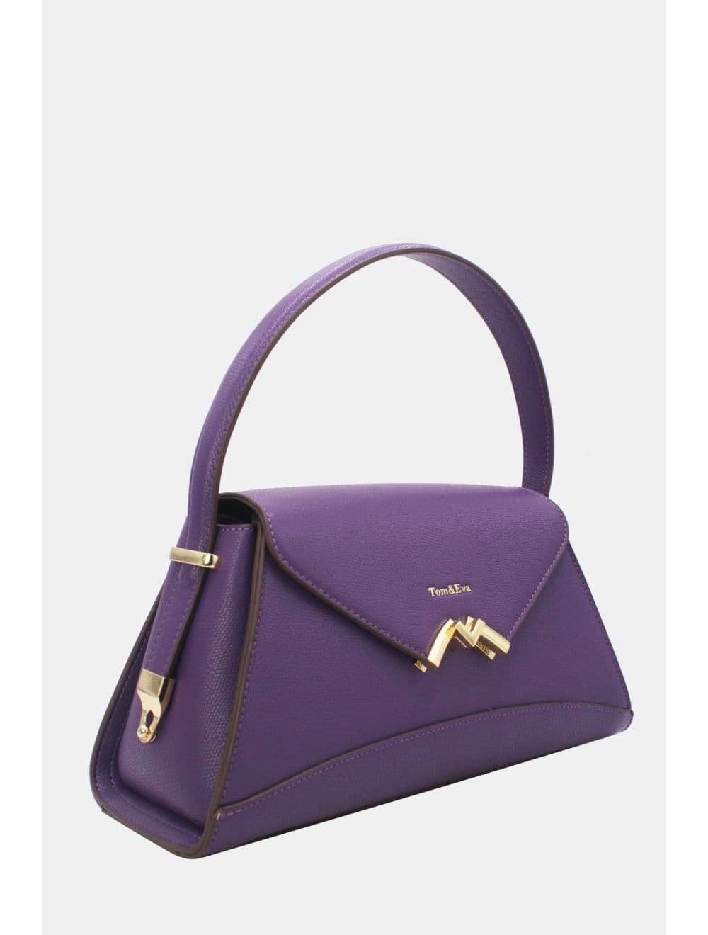 Sac à main Effet Cuir trapèze Chic 25B-6397-Violet — vue 2