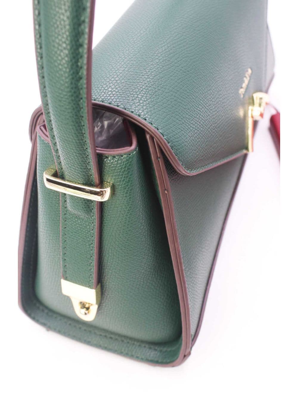 Sac à main Effet Cuir trapèze Chic 25B-6397-Vert — vue 5