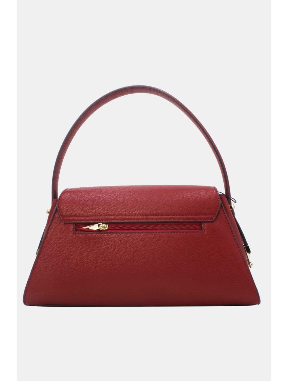 Sac à main Effet Cuir trapèze Chic 25B-6397-Burgundy — vue 3