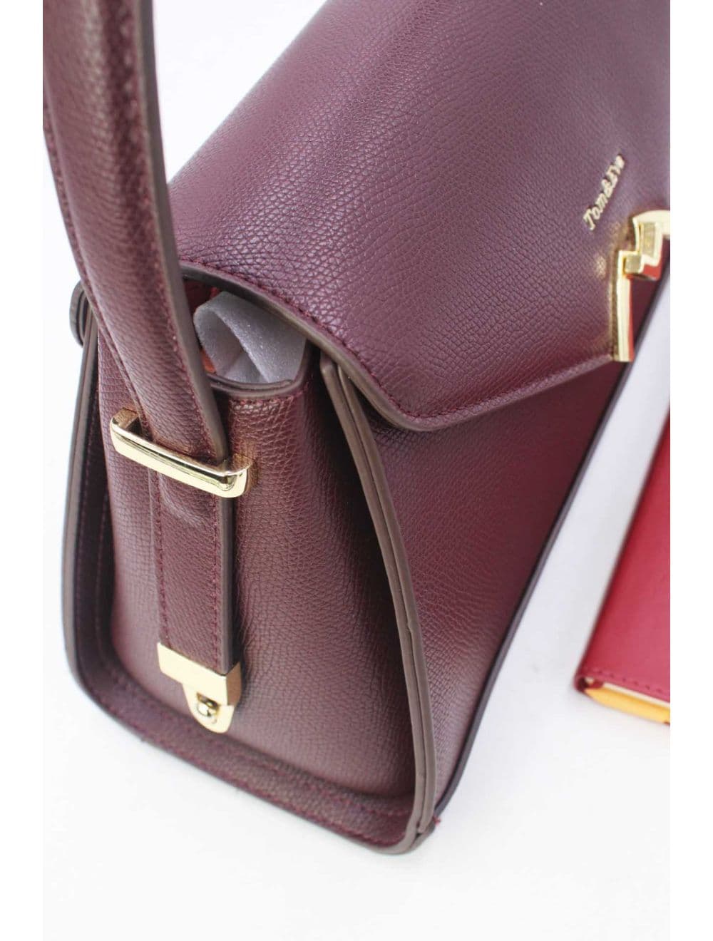 Sac à main Effet Cuir trapèze Chic 25B-6397-Café — vue 5
