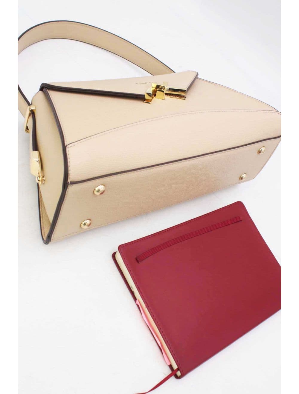 Sac à main Effet Cuir trapèze Chic 25B-6397-Abricot — vue 4
