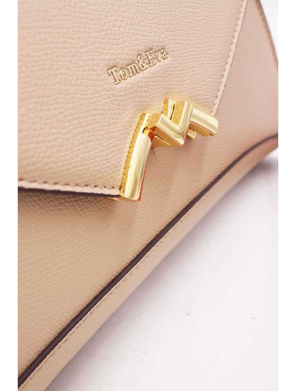 Sac à main Effet Cuir trapèze Chic 25B-6397-Abricot — vue 5