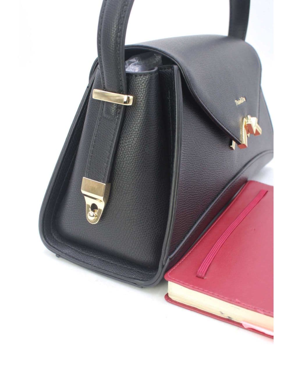 Sac à main Effet Cuir trapèze Chic 25B-6397-Noir — vue 5