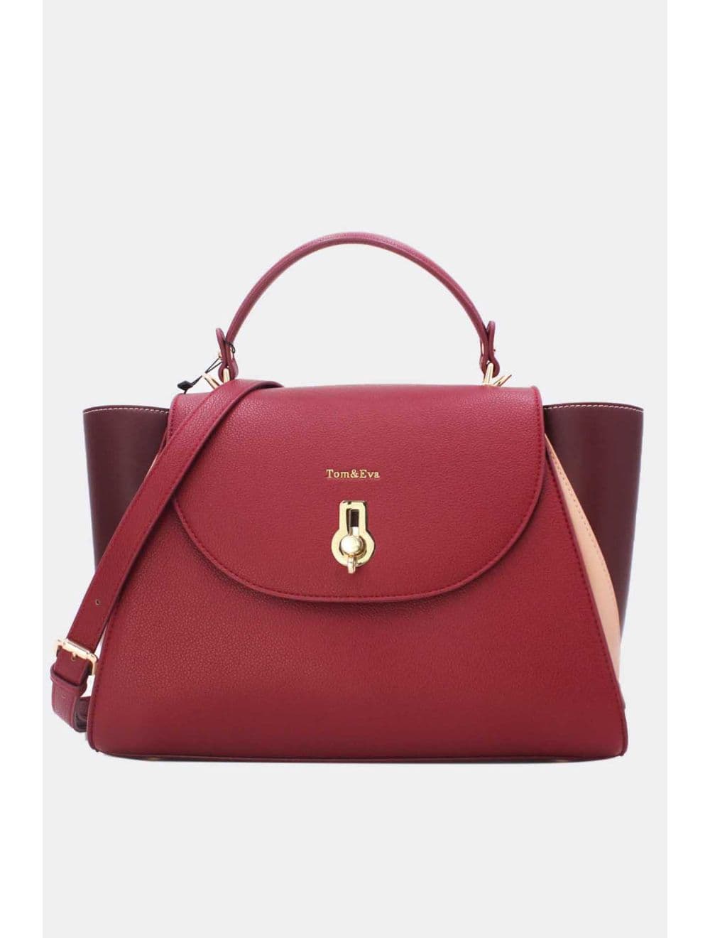Sac De Travail Femme Tricolore RÉASSORT 23B-5840-Rouge