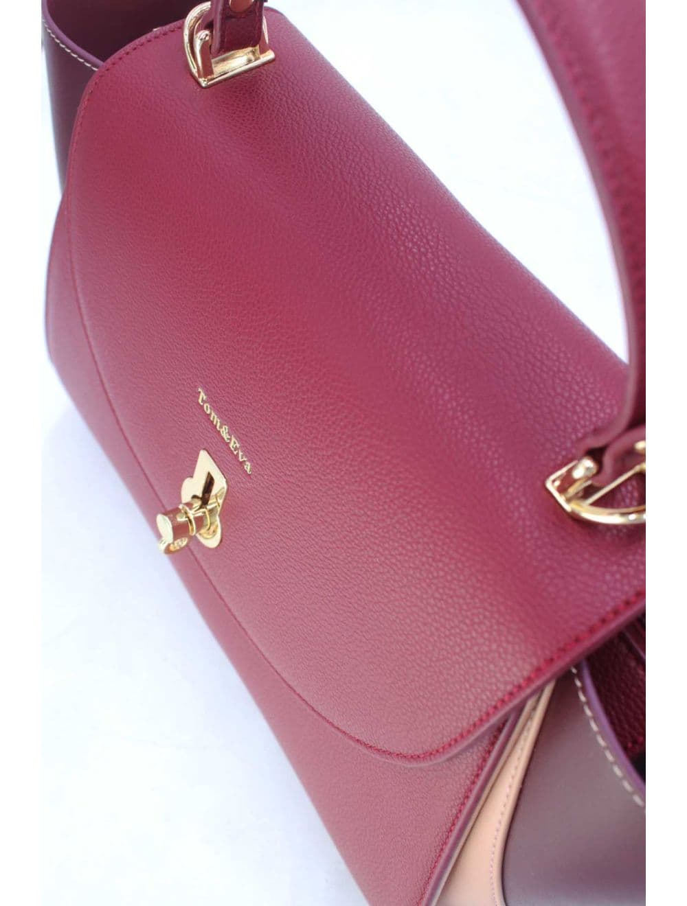 Sac De Travail Femme Tricolore RÉASSORT 23B-5840-Rouge — vue 5