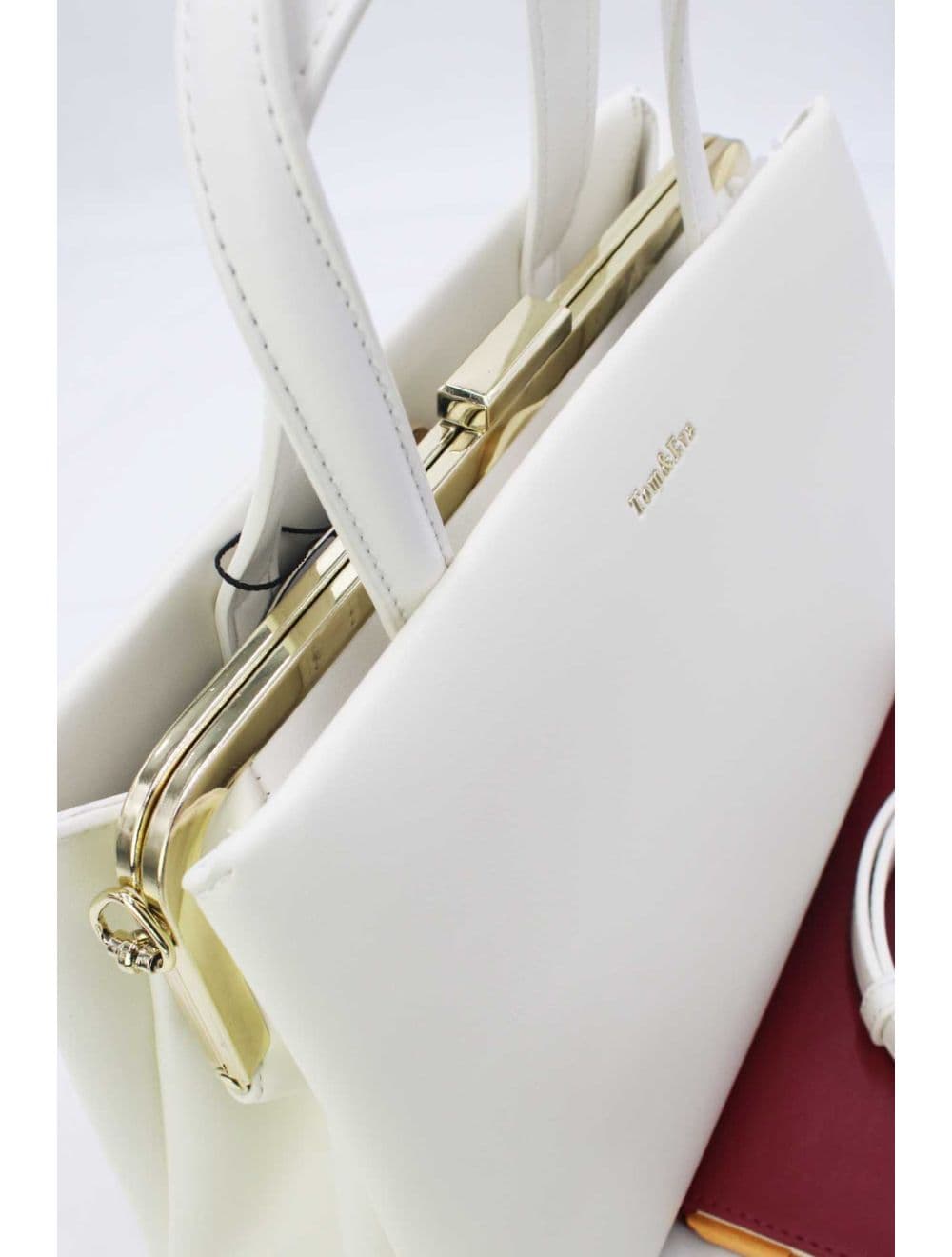 Sac à Main effet Cuir Classique 25B-6418-Blanc — vue 5