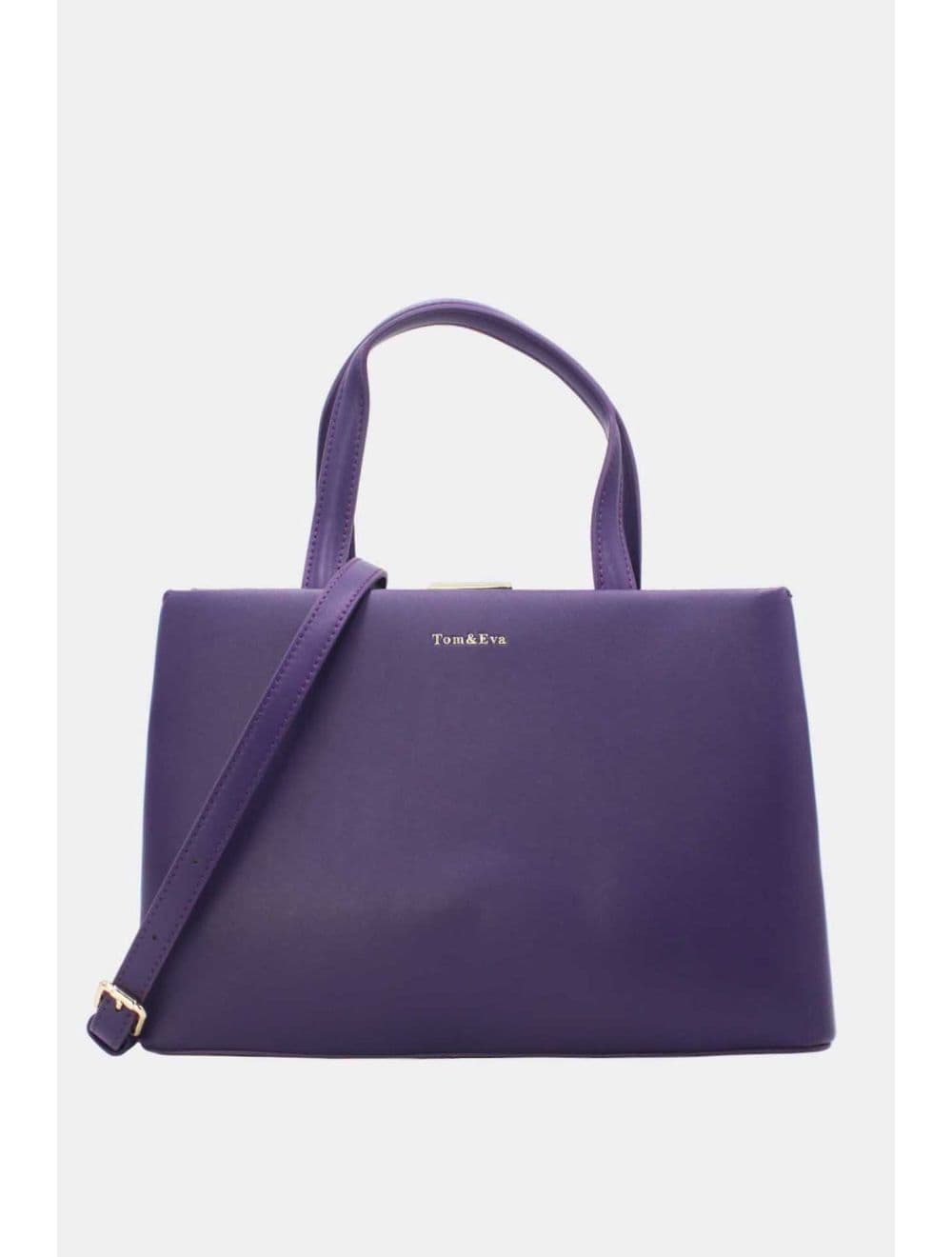 Sac à Main effet Cuir Classique 25B-6418-Violet