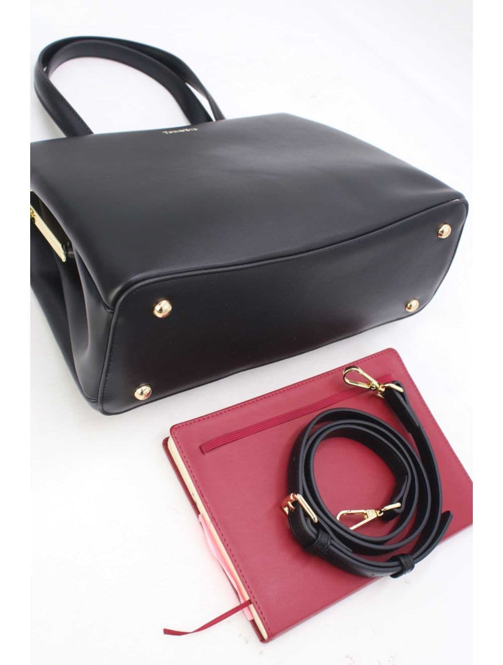 Sac à Main effet Cuir Classique 25B-6418-Noir — vue 4