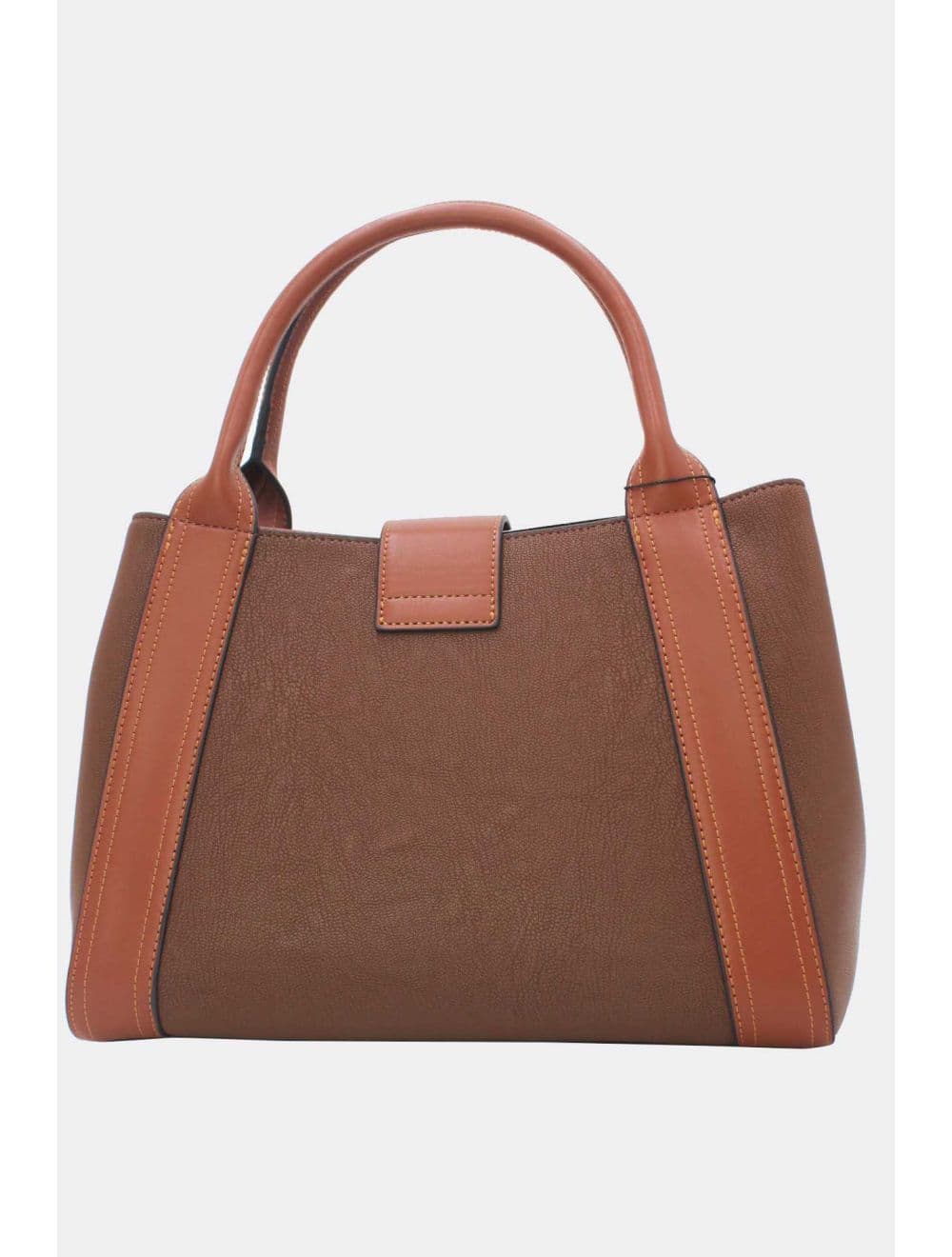 Sac à Main effet Cuir d'agneau 25B-6424-Café — vue 3