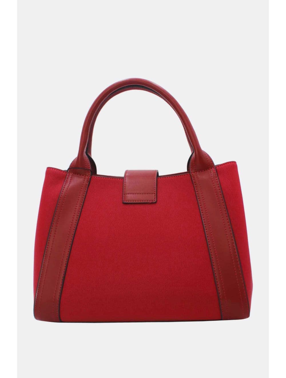 Sac à Main effet Cuir d'agneau 25B-6424-Bordeaux — vue 3