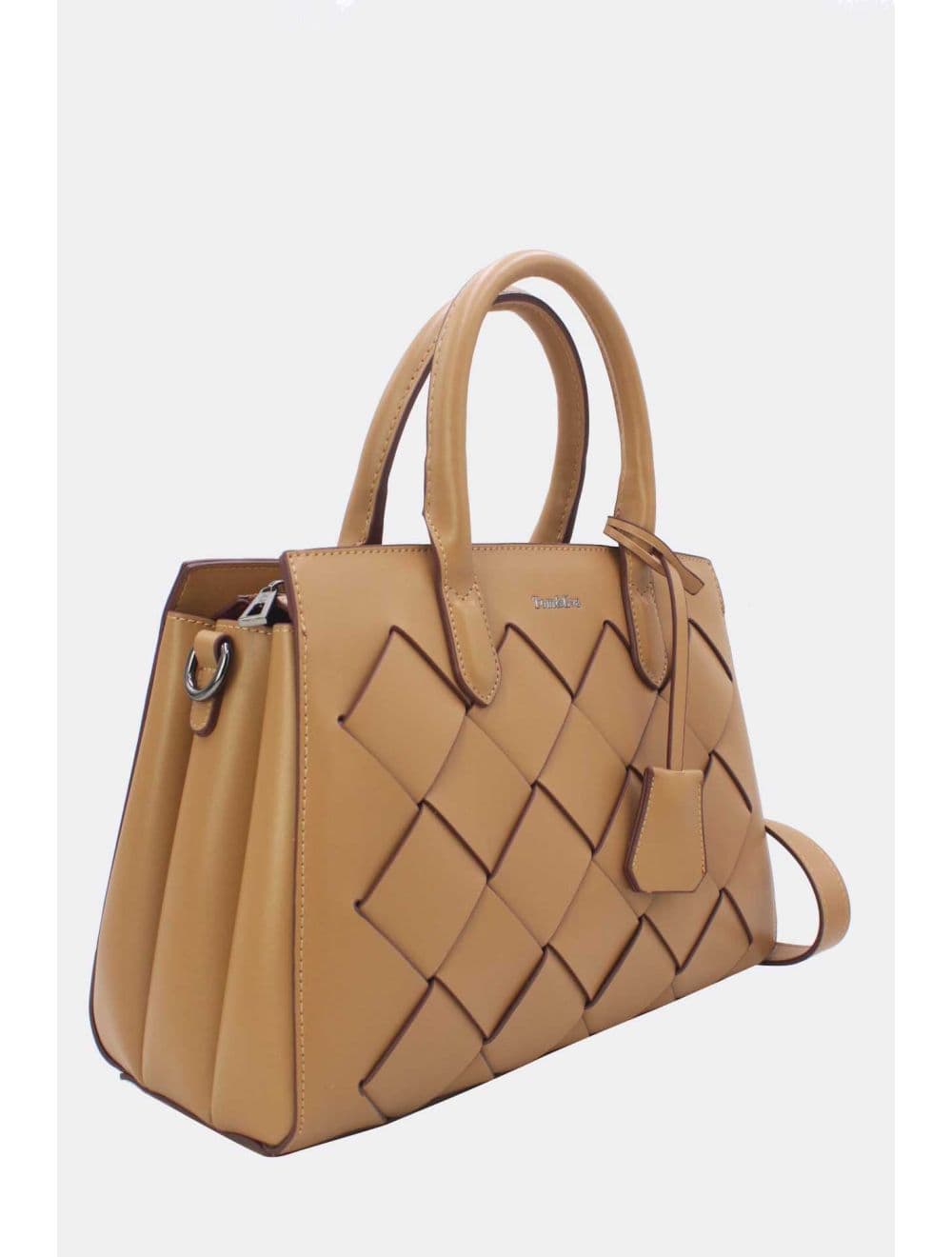 Sac à Main Tressé Avec Pendentif 25B-6398-Kaki — vue 2