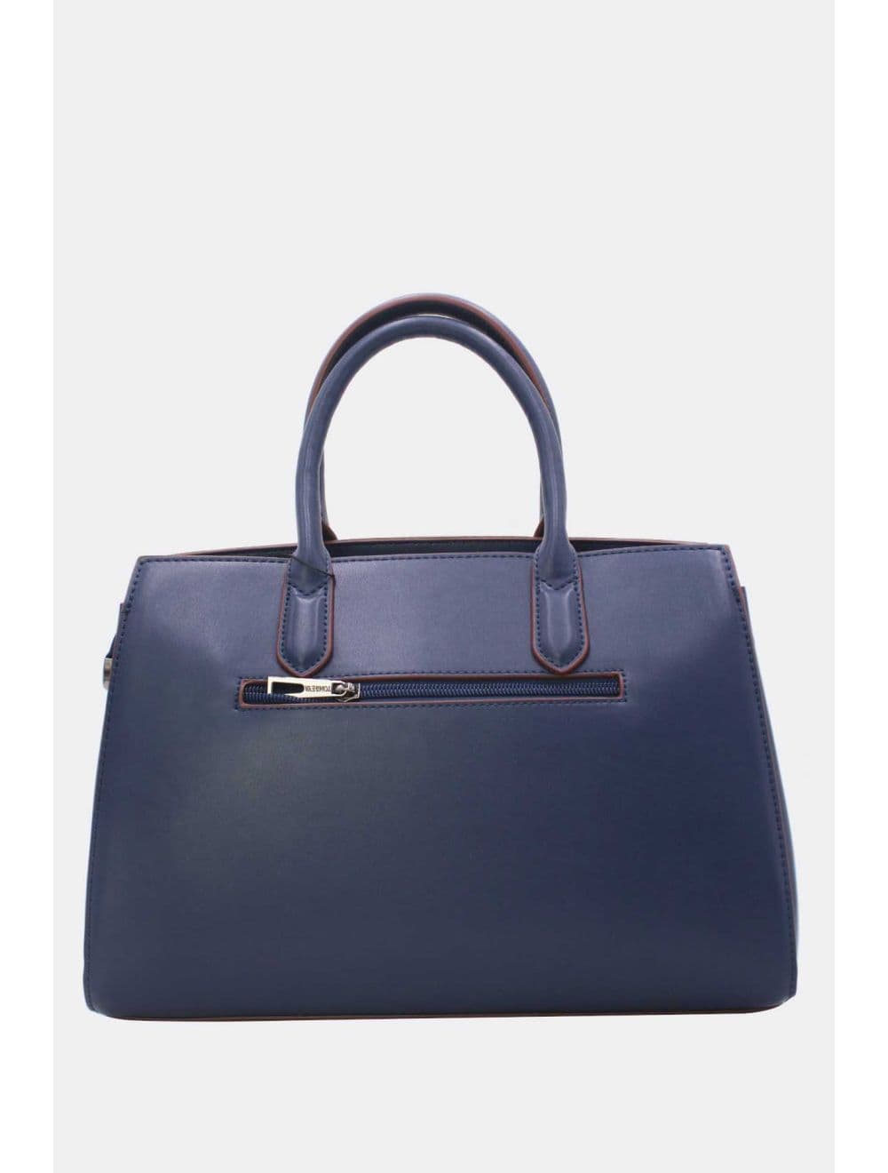 Sac à Main Tressé Avec Pendentif 25B-6398-Bleu — vue 3
