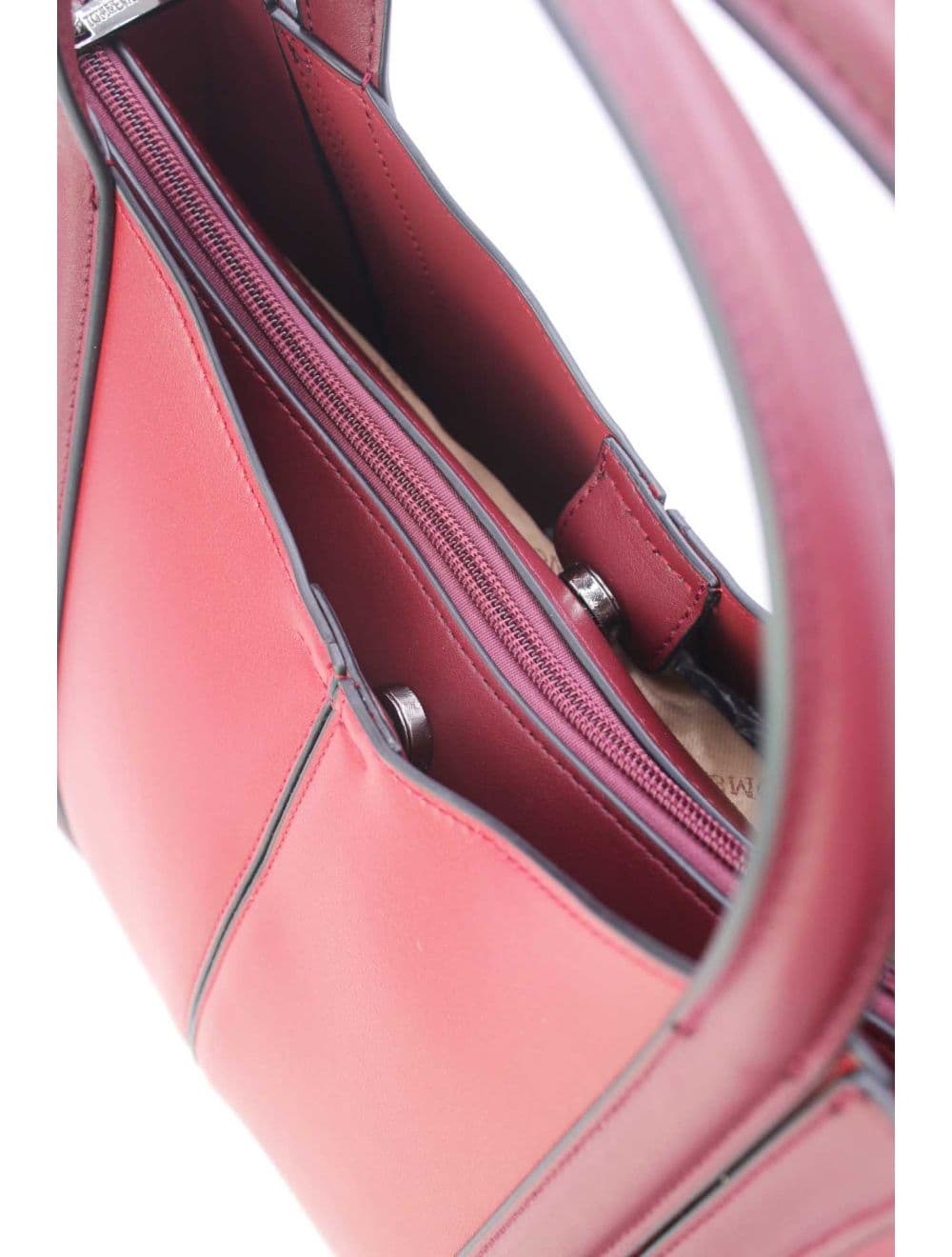 Sac à Main Effet Cuir Chic 25B-6374-Bordeaux — vue 5