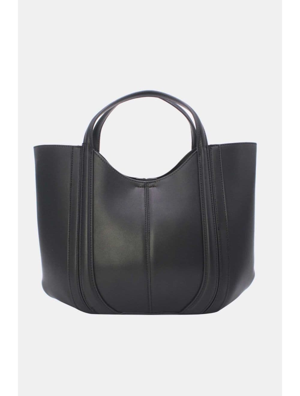 Sac à Main Effet Cuir Chic 25B-6374-Noir — vue 3