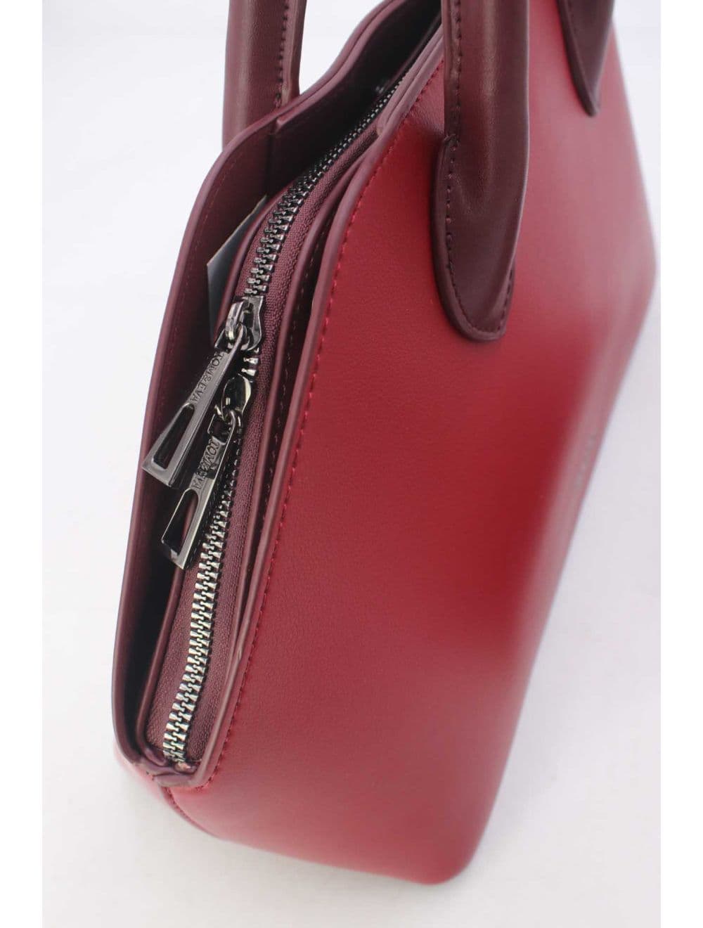 Sac à Main Effet Cuir Avec Pendentif 25B-6368-Burgundy — vue 5