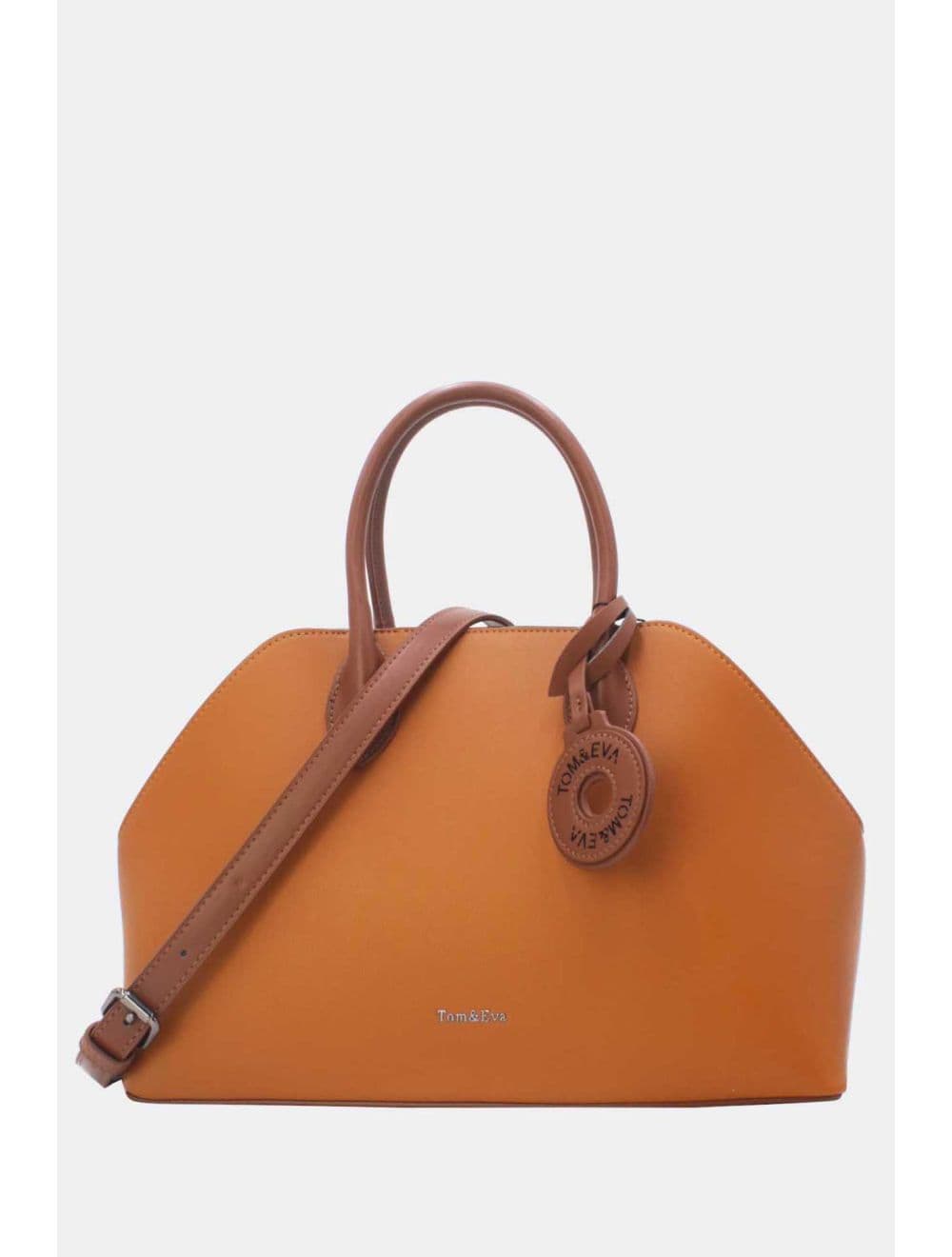 Sac à Main Effet Cuir Avec Pendentif 25B-6368-Brun