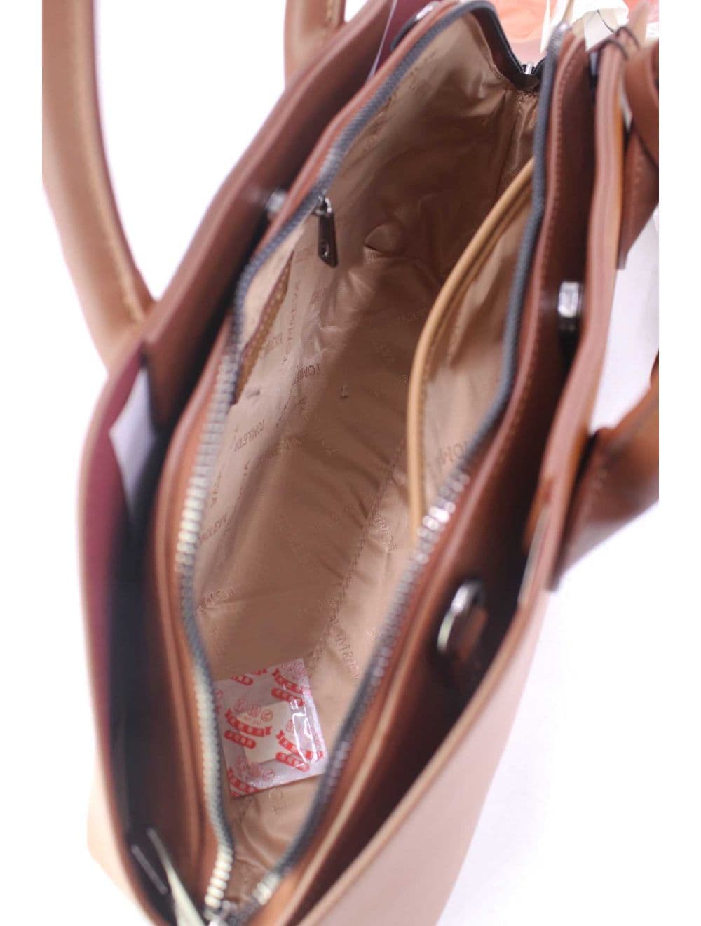 Sac à Main Effet Cuir Avec Pendentif 25B-6368-Brun — vue 5
