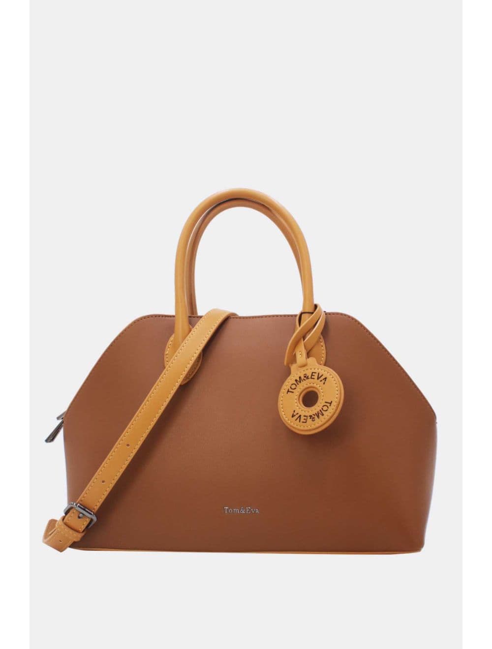 Sac à Main Effet Cuir Avec Pendentif 25B-6368-Café — vue 6