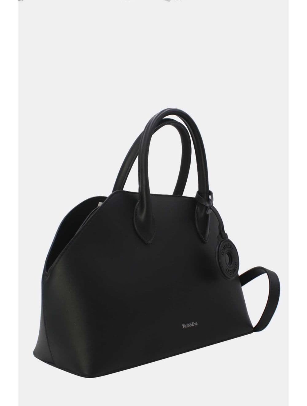 Sac à Main Effet Cuir Avec Pendentif 25B-6368-Noir — vue 2
