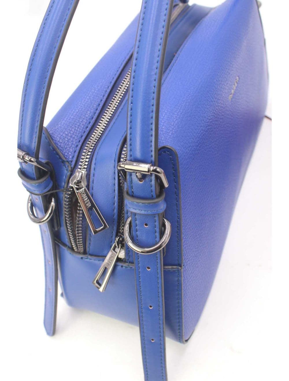 Sac à Main Effet Cuir Chic 25B-6293-Bleu — vue 5