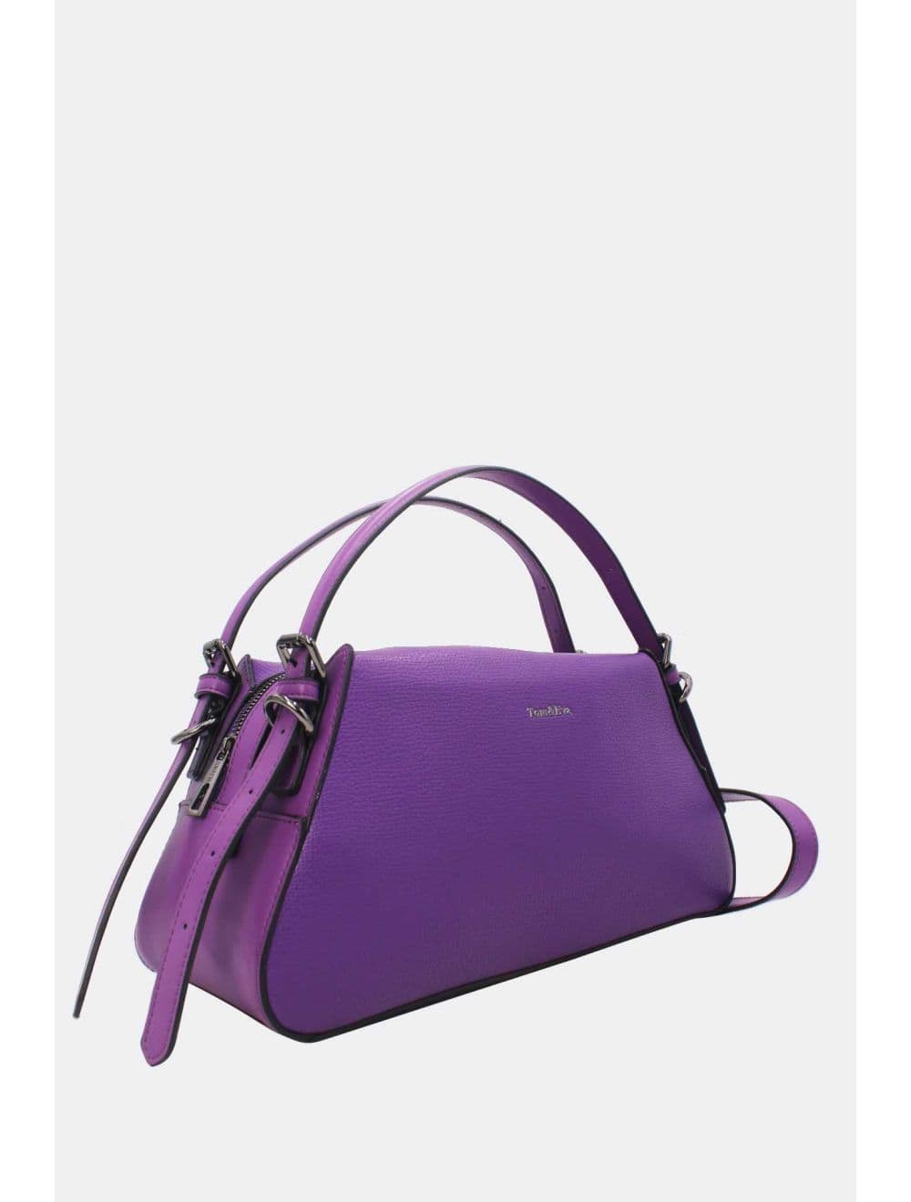 Sac à Main Effet Cuir Chic 25B-6293-Violet — vue 2