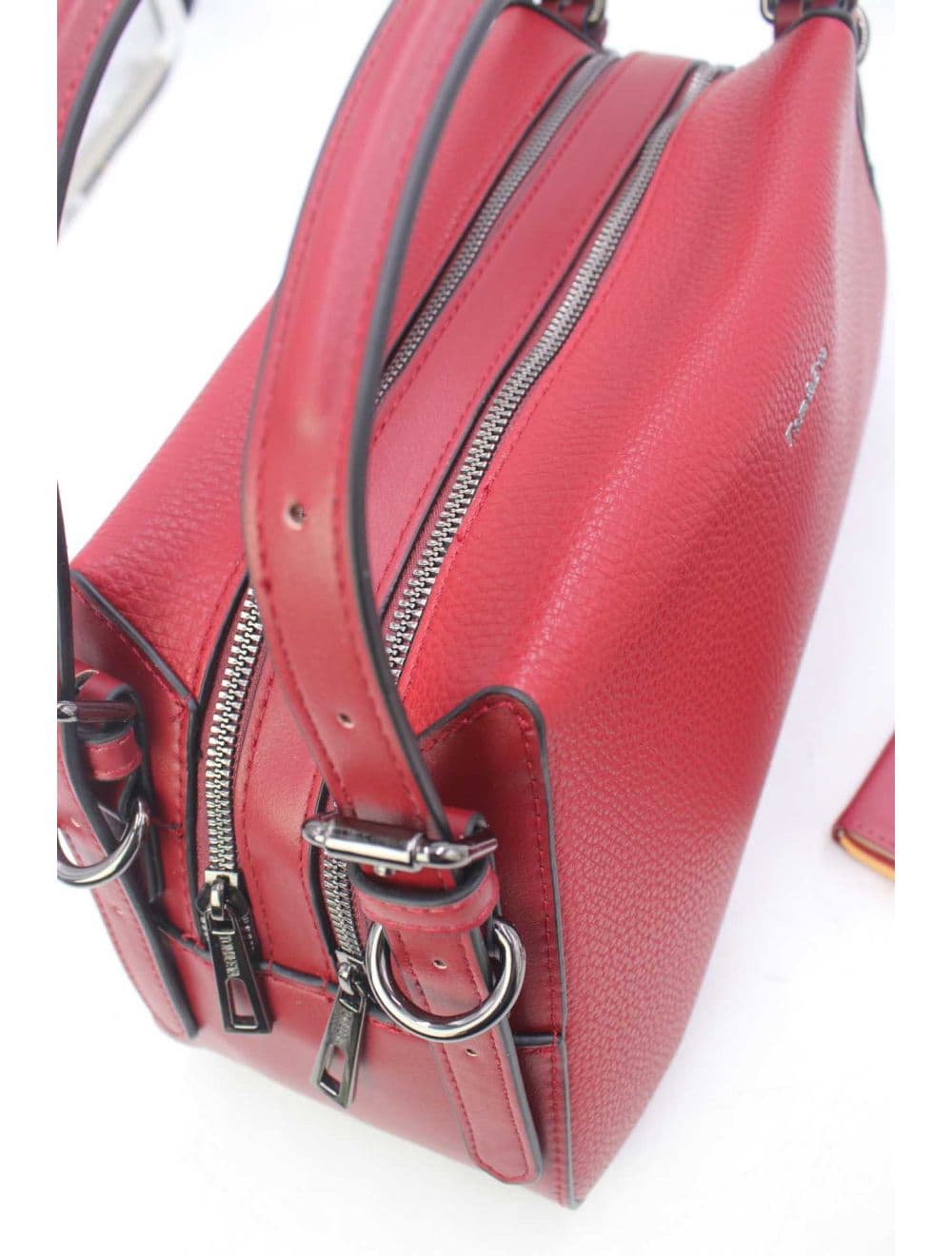 Sac à Main Effet Cuir Chic 25B-6293-Bordeaux — vue 5