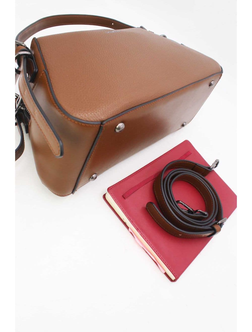 Sac à Main Effet Cuir Chic 25B-6293-Café — vue 4