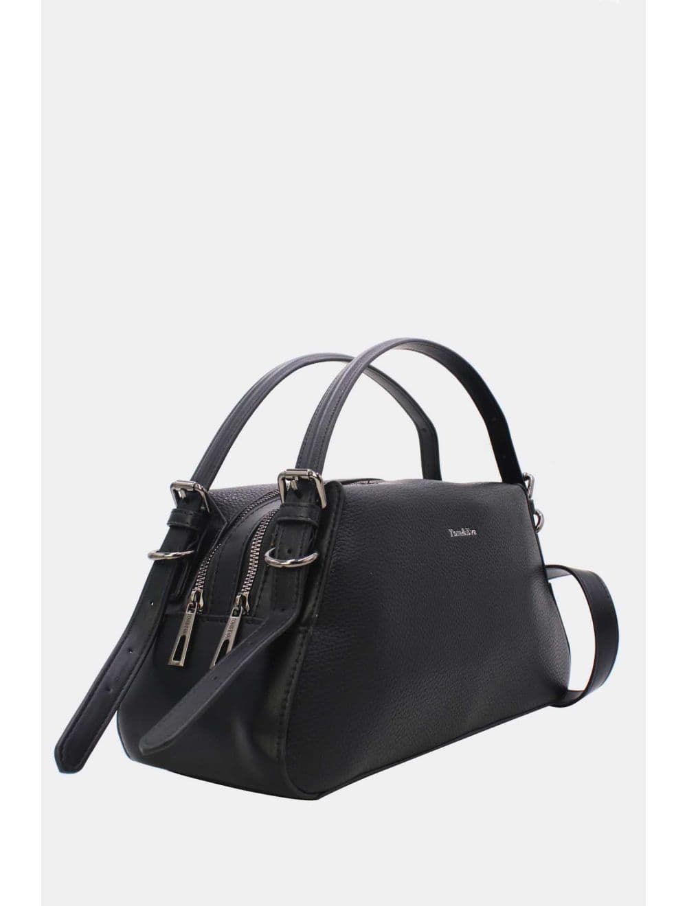 Sac à Main Effet Cuir Chic 25B-6293-Noir — vue 2