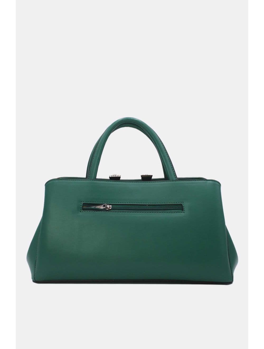 Sac à Main Effet Cuir Classique 25B-6400-Vert — vue 3