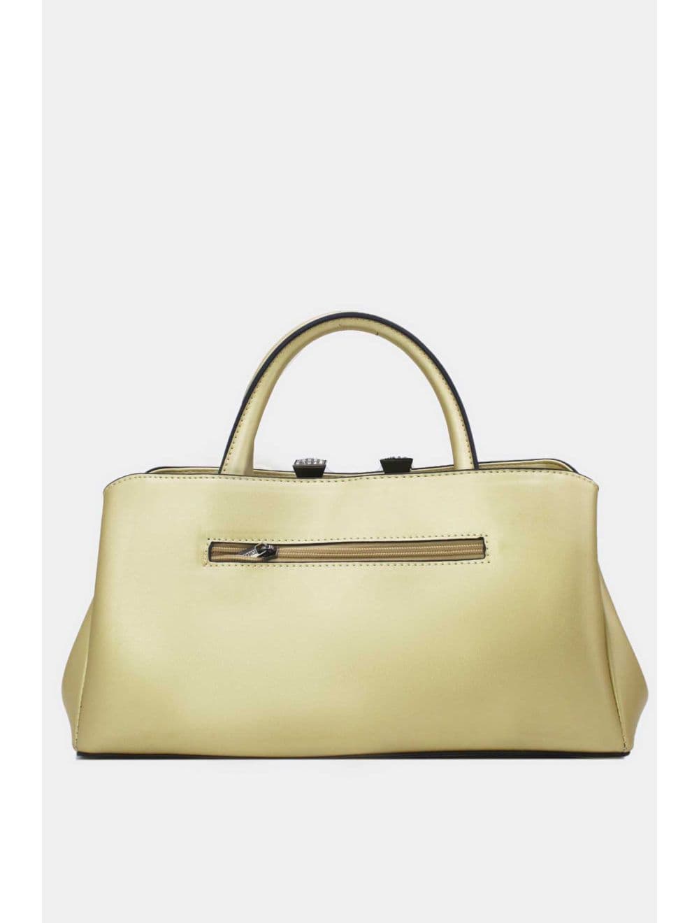 Sac à Main Effet Cuir Classique 25B-6400-Doré — vue 3