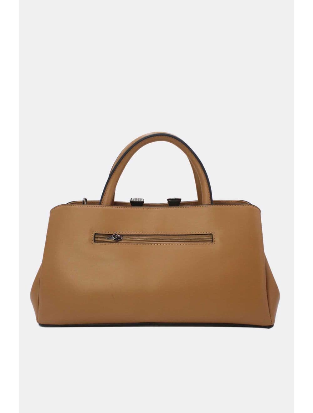 Sac à Main Effet Cuir Classique 25B-6400-Kaki — vue 3