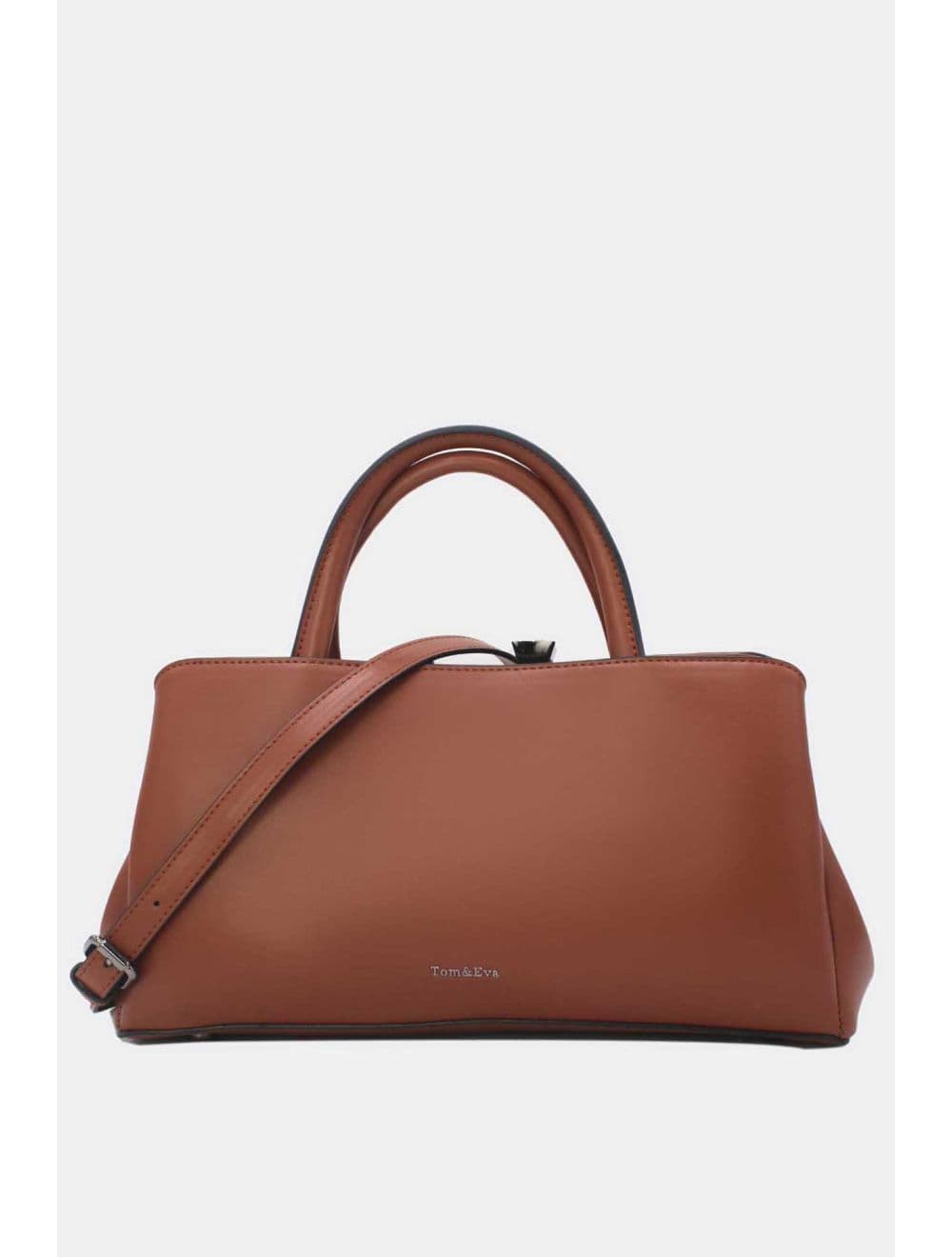Sac à Main Effet Cuir Classique 25B-6400-Café
