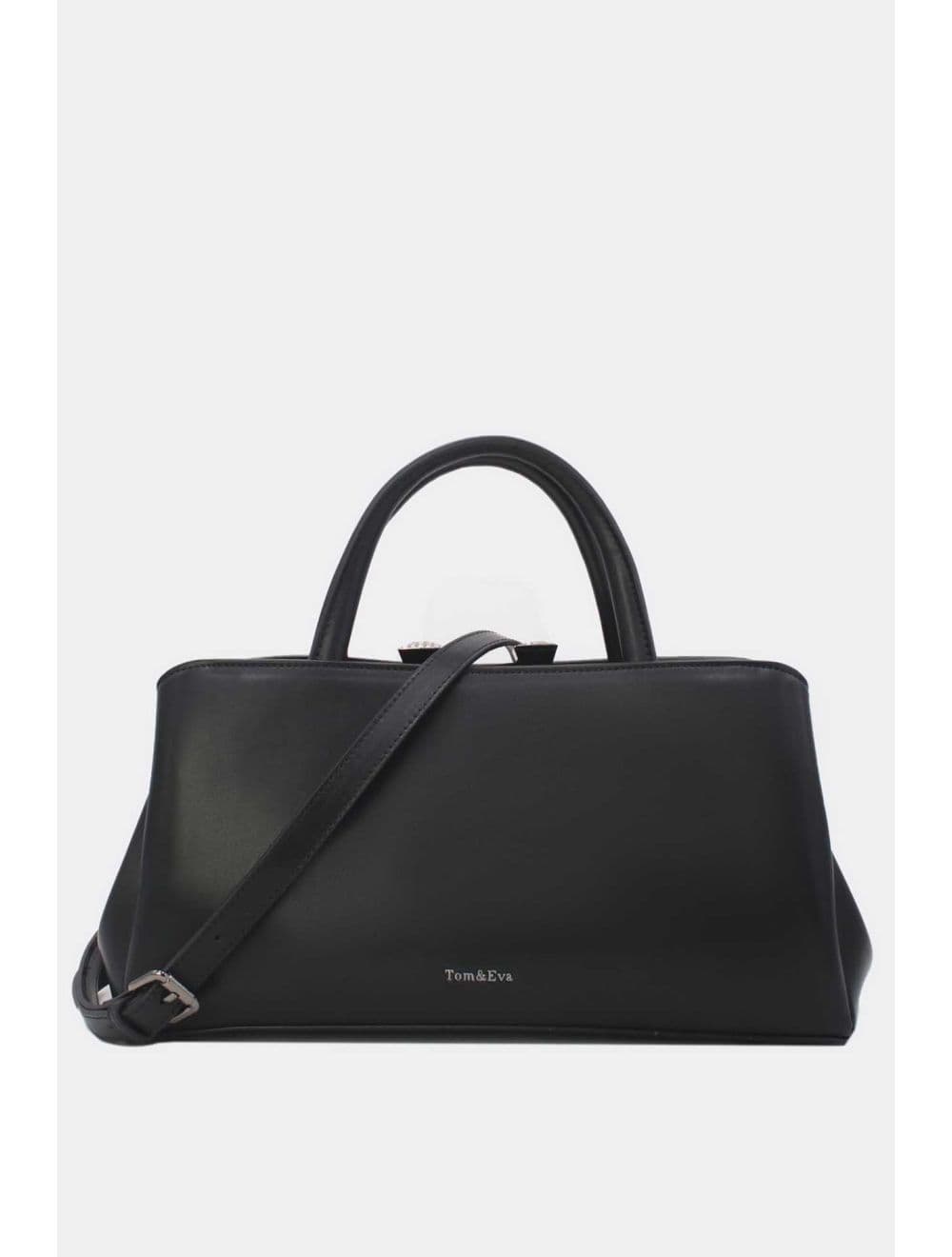 Sac à Main Effet Cuir Classique 25B-6400-Noir