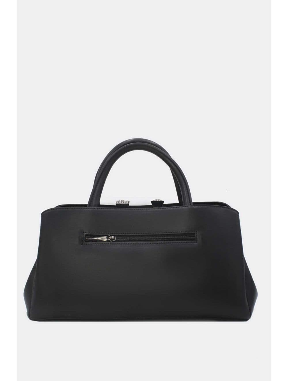 Sac à Main Effet Cuir Classique 25B-6400-Noir — vue 3