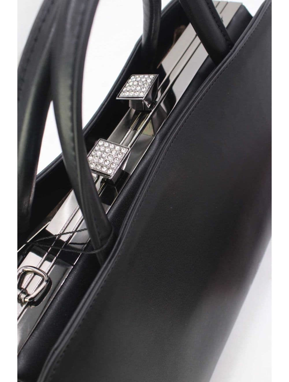 Sac à Main Effet Cuir Classique 25B-6400-Noir — vue 5