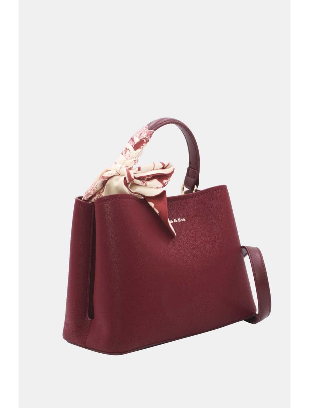 Petit Sac à Main Avec Foulard 25B-6414-Bordeaux — vue 2
