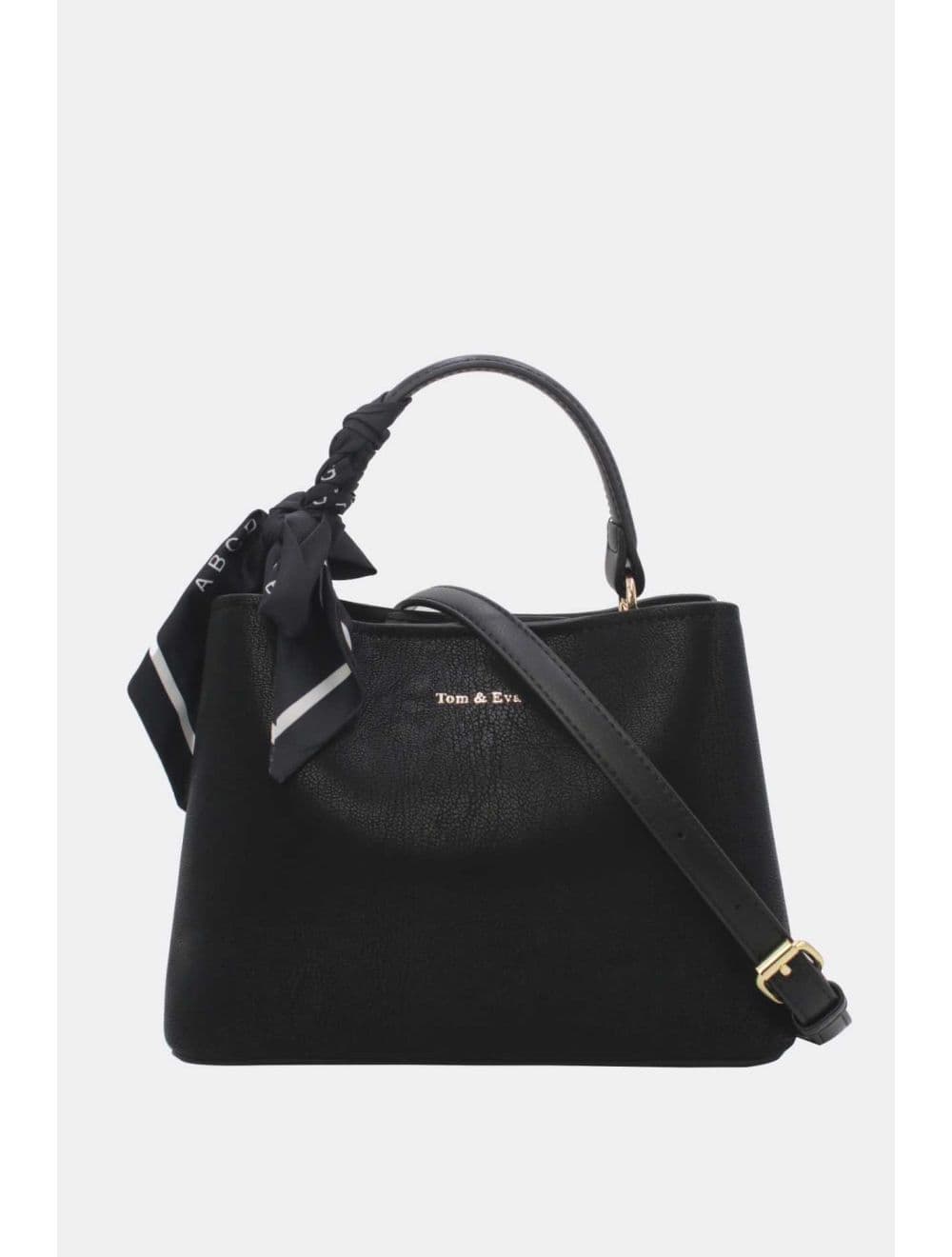 Petit Sac à Main Avec Foulard 25B-6414-Noir