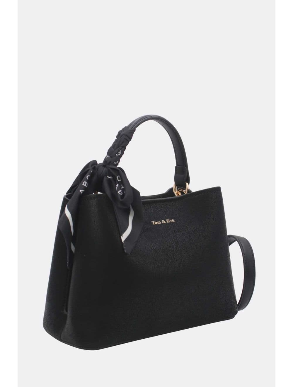 Petit Sac à Main Avec Foulard 25B-6414-Noir — vue 2
