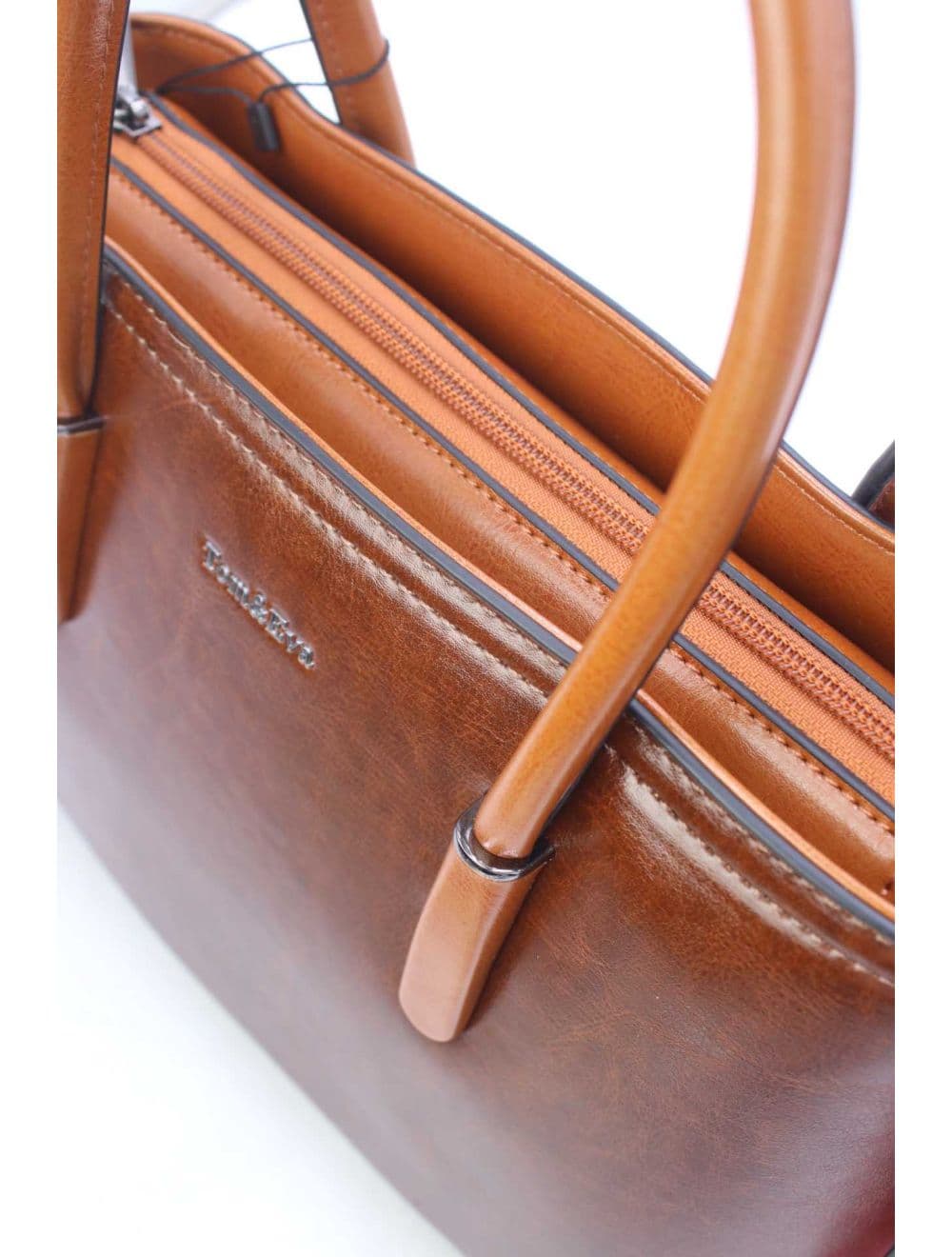 Petit Sac à Main Effet Cuir 25B-6428-Coffee/Brown — vue 5