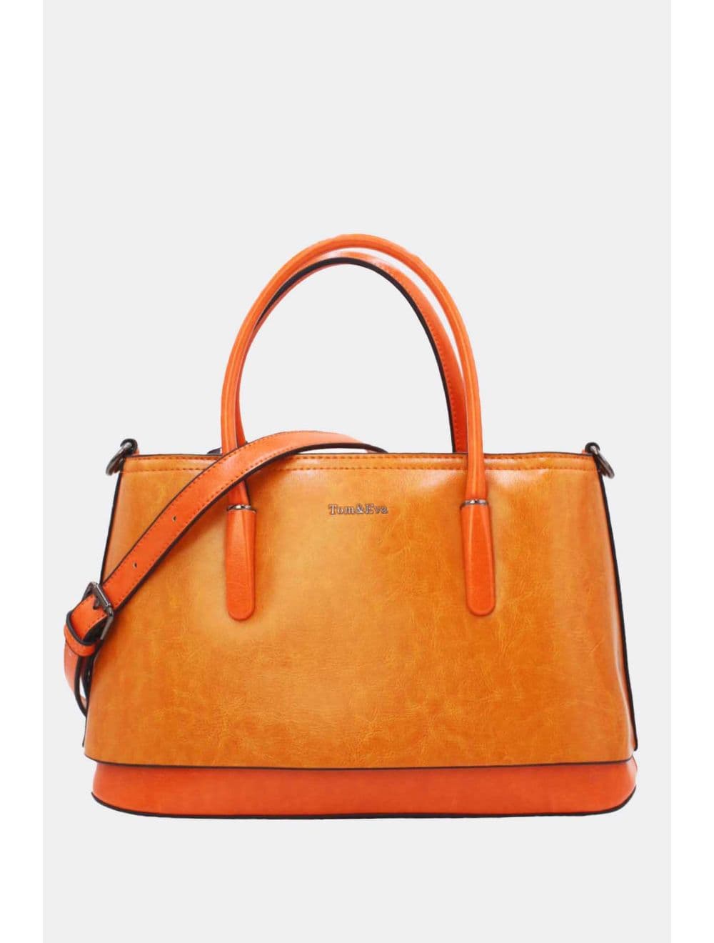 Petit Sac à Main Effet Cuir 25B-6428-Orange/L.Orange