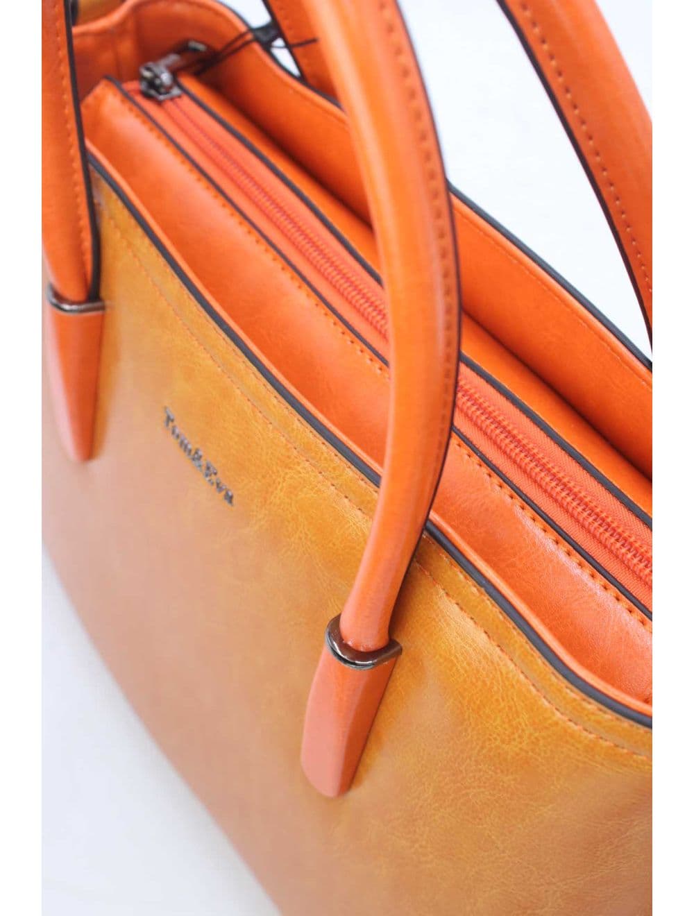 Petit Sac à Main Effet Cuir 25B-6428-Orange/L.Orange — vue 5