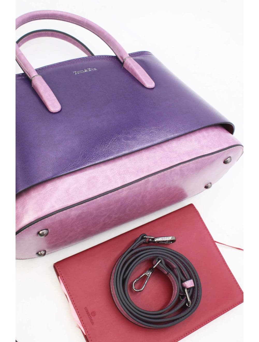 Petit Sac à Main Effet Cuir 25B-6428-Violet — vue 4